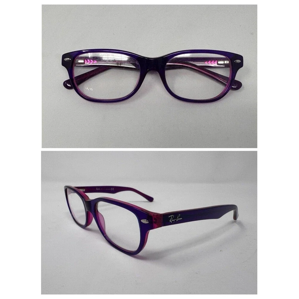 Ray-Ban RB1555 Junior Eyeglass Frames Only 48-16-130 Purple 3666 Authentic